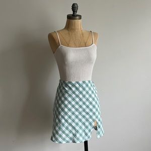 Green & White Check Mini
